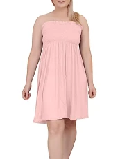 ® Ladies Bandeau Beach Dress for Women UK Elasticated Bust Tankini Top Casual Club Dress Boobtube Party Wear Ruched Mini Clubwear Nightwear Baby Pink ® Ladies Bandeau Beach Dress for Women UK Elasticated Bust Tankini Top Casual Club Dress Boobtube Party Wear Ruched Mini Clubwear Nightwear Baby Pink