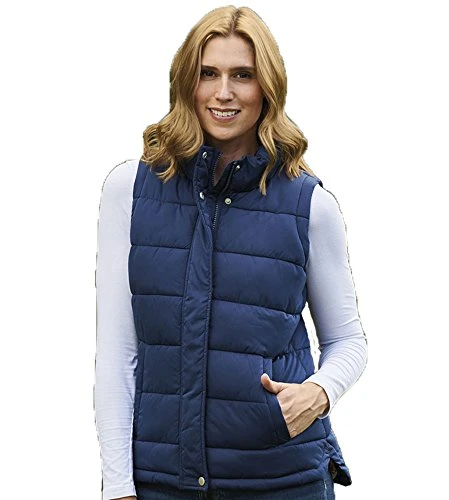Ladies Country Estate Vermont Padded Quilted Winter Coat Jacket Navy Blue 10