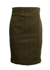 Ladies Derby Tweed Winslow Skirt - Light Sage - 16