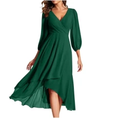 Ladies Dresses Size 8/18 UK Chiffon Wedding Guest Dress V Neck Wrap High Waist Dress Elegant Long Sleeve Dress Formal Long Dress Evening Party Dress Mother of The Bride Outfits Ladies Dresses Size 8/18 UK Chiffon Wedding Guest Dress V Neck Wrap High Waist Dress Elegant Long Sleeve Dress Formal Long Dress Evening Party Dress Mother of The Bride Outfits