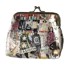 Ladies Fashion Purse with Clasp Clip in Patent Finish Fashion Ladies Fashion Purse with Clasp Clip in Patent Finish Fashion