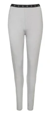 Ladies Fleece Lined Long Johns Womens Thermal Bottoms Base Layer (UK, Alpha, S, Regular, Regular, Silver)