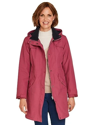 | Ladies | Fleece Lined Waterproof Fabric Jacket 36 Inches | Rose