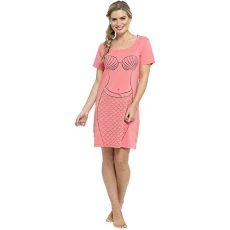 Ladies Follow Your Dream Nightshirt (Coral, Large)