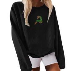 Ladies Half Zip Sweatshirt Family Christmas Jumper Set Y2K Jumper Cowl Neck Sweater Cropped Puffer Jacket Ladies Hoodies Cold Shoulder Tops for Women UK Ladies Trench Coat (Black, XL)
