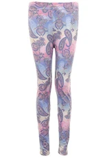 Ladies Multicolour Paisley Floral Flower Leopard Plus Size Jeggings Leggings 12-16 [Multi Paisley, ML]