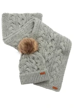 Ladies Penshaw Beanie & Scarf Set Grey One Size
