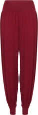 Ladies Plus Size Harem Trousers Womens Full Leggings Stretch Pants - Wine 20/22