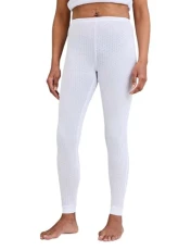 Ladies | Pointelle Thermal Leggings | White Ladies | Pointelle Thermal Leggings | White