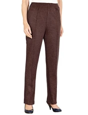 Ladies | Pull-On Jersey Trouser | Comfortable, Stylish, and Easy-to-Wear Pants | Brown Ladies | Pull-On Jersey Trouser | Comfortable, Stylish, and Easy-to-Wear Pants | Brown