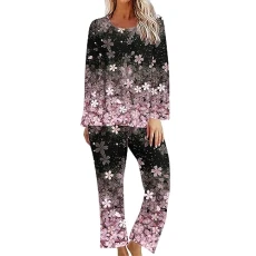 Ladies Pyjama Sets Womens Pajama Pants Set Warm Ladies Pyjamas Women's Petite Pajamas Women’S Pajama Sets Women Satin Pyjamas Set Today's Deals