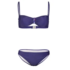 Ladies Safari Print Bikini Set Swimwear - Perfect Summer/Beach Wear [Size 18, Colour Blue Floral]