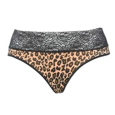 Ladies Sexy G-String Womens Underwear Panties Lace Briefs Panther M-2XL FG9018 Brown