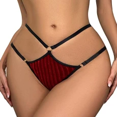 Ladies Sexy High Waist Panties Ladies Pearl Cutout Briefs Panties Lane Dress 14 Wine
