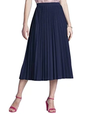 | Ladies | Sunray Permanent Pleat Jersey Skirt | Comfortable and Stylish | Elasticated Waist | Two Length Options | Navy | Ladies | Sunray Permanent Pleat Jersey Skirt | Comfortable and Stylish | Elasticated Waist | Two Length Options | Navy
