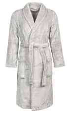 Ladies Thermal Winter Warm Dressing Gown (as8, alpha, m, regular, regular, Ice Grey)