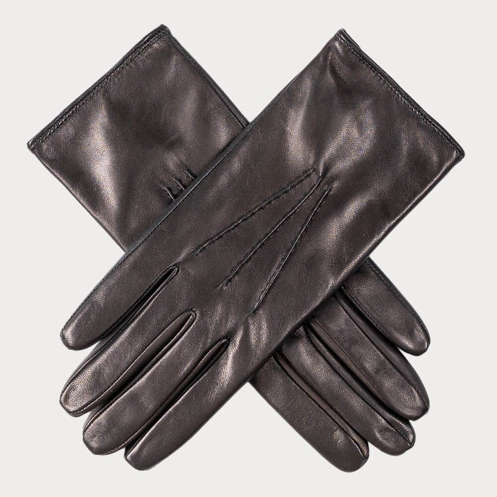 Ladies Touch Screen Leather Gloves