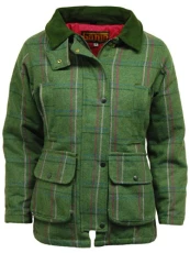 Ladies Tweed Hunting Shooting Jacket - Pink Lining Ladies Tweed Hunting Shooting Jacket - Pink Lining