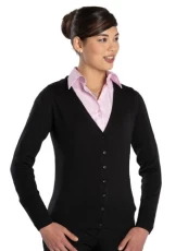 Ladies' V-Neck Knitted Cardigan, Black, 4XL. 715F Ladies' V-Neck Knitted Cardigan, Black, 4XL. 715F