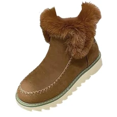 Ladies Winter Slippers Home Outdoor Slippers Moccasin Faux Sliders Slip on Slipper Rubber Sole Shoes Soft Memory Foam Slides Comfortable Anti-Slip Lightweight Mule