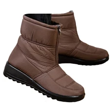 Ladies Winter Warm Boots, Womens Outdoor Waterproof Non Slip Fur Lined Snow Boots Winter Warm Shoes Suitable for Outdoor Working Camping Hiking Skiing Travel Sports