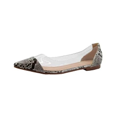 Ladies Women Flat Perspex Summer Diamante Sandals Ballerinas Loafers Pumps Shoes 8