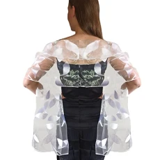 ® Ladies Womens Chiffon Mesh Pattern Leaf Devore Scarf Wrap Shawl