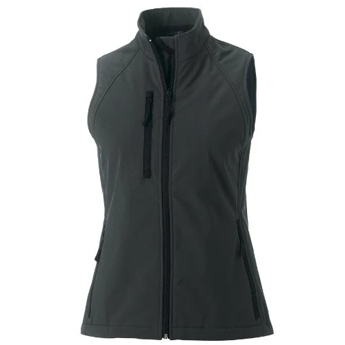 Ladies/Womens Soft Shell Breathable Gilet Jacket (M) (Titanium)