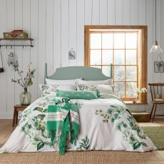 Lakeside Floral Double Cover Set Green