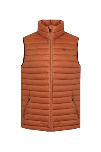 Langtree Lightweight Showerproof Padded Gilet Dark Rust Size L