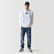Large Logo Graphic Hoodie - White Large Logo Graphic Hoodie - White