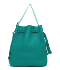 Large Sail Bag, Lapis Pebbled Leather, Lapis Pebbled Leather