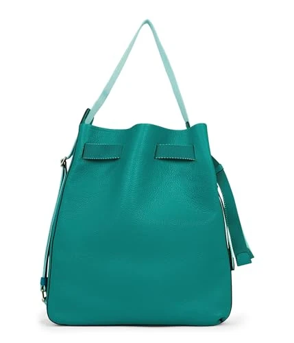 Large Sail Bag, Lapis Pebbled Leather, Lapis Pebbled Leather