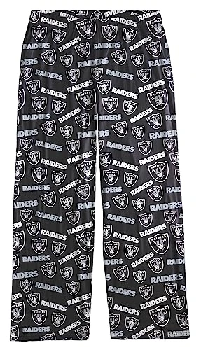 Las Vegas Raiders Women's Scatter Pattern Pajama Lounge Multi Color Pants, Multi, Medium