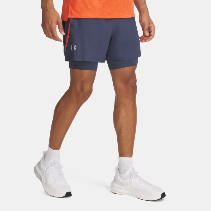 Launch Mens in " Shorts Downpour Gray / Fire / Reflective