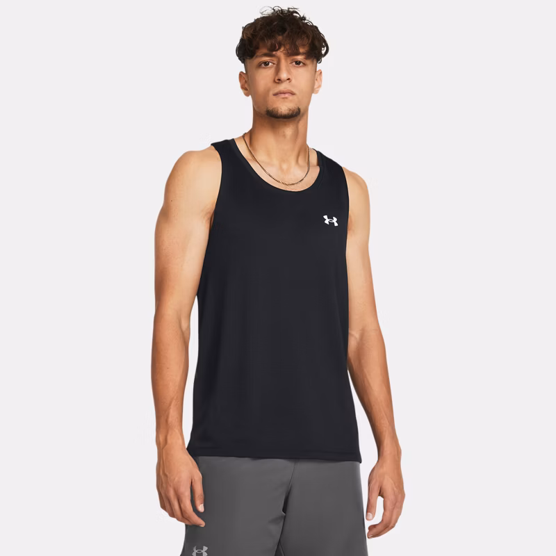 Launch Mens Singlet Black / Reflective - Black