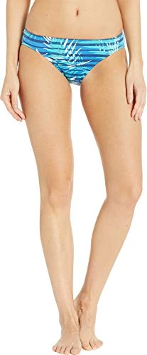 Lauren Ralph Lauren Palm Stripe Print Hipster Swim Bottom (LR9GK93) 6/Blue