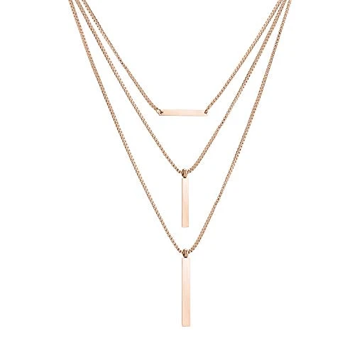 Layering necklace, Standard, Stainless Steel, Not Applicable