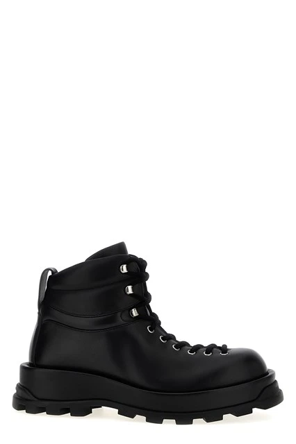 Leather ankle boots Black Size