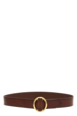 Leather belt Brown Size 75 cm