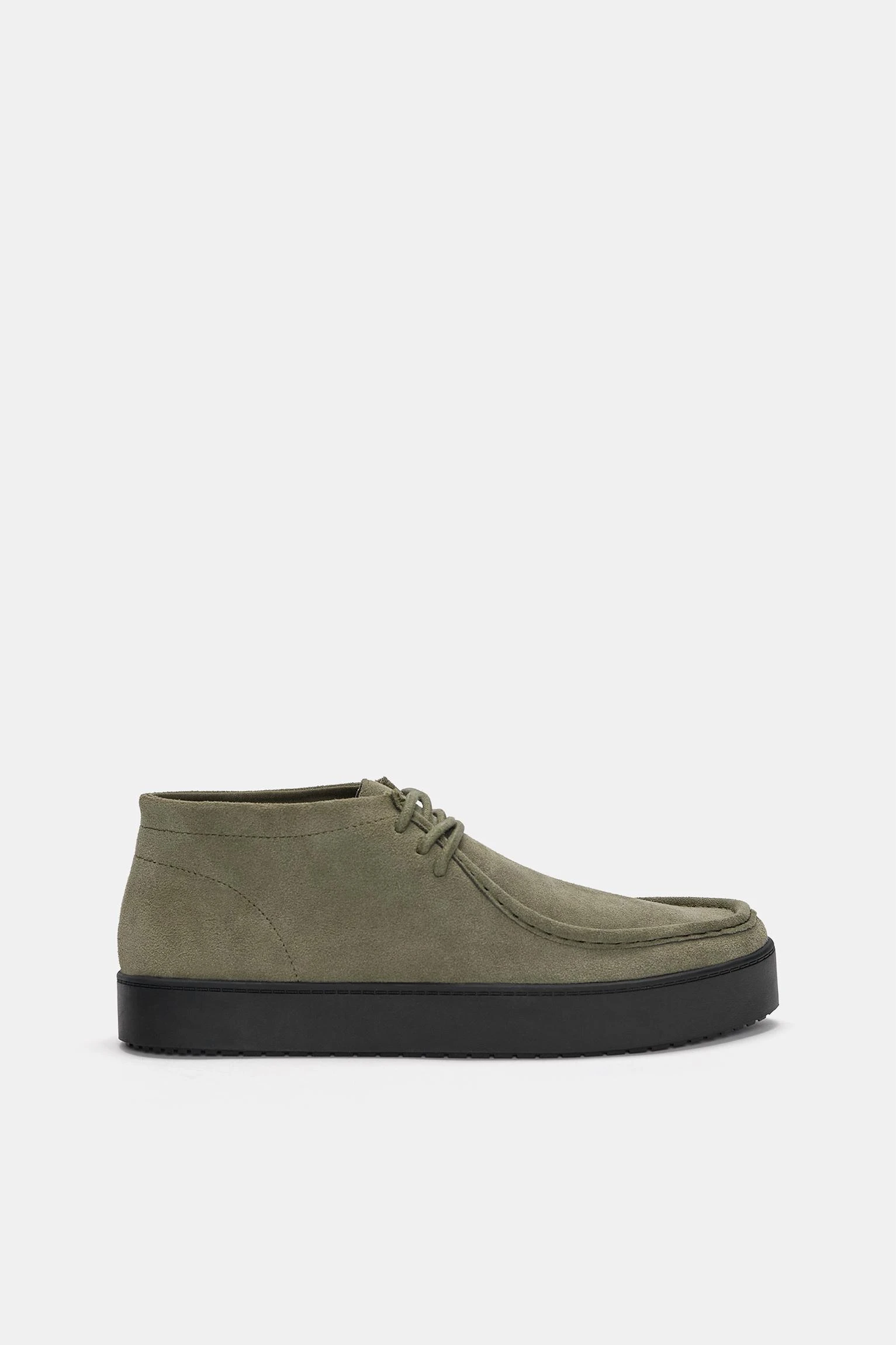 Leather Boot tyle Shoes - Green