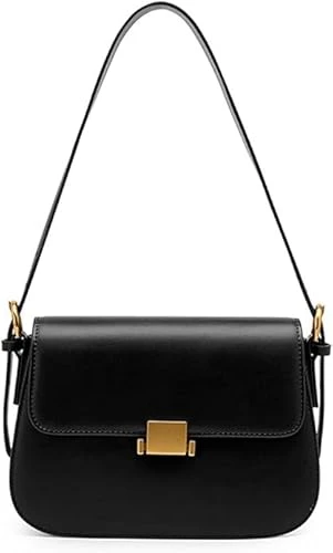 Leather Fashion Shoulder Bag with 2 Removable Straps for Ladies Women Small Crossbody Bag Purse Handbag Travel Bag Tote Bag Vintage Luxury Soft Style Designer