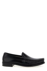 Leather loafers Black Size