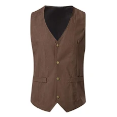 Leather Waistcoat Mens Brown | Denim Waistcoat Mens Formal Waistcoat Single Breasted Button Classic Gilet Western Style Outdoor Vest V Neck Bodywarmer Waistcoat Solid Color Casual Gilet Leather Waistcoat Mens Brown | Denim Waistcoat Mens Formal Waistcoat Single Breasted Button Classic Gilet Western Style Outdoor Vest V Neck Bodywarmer Waistcoat Solid Color Casual Gilet