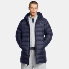 Legend Down Mens Parka Midnight Navy / White Blue