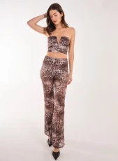 Leopard Lace Flares Animal