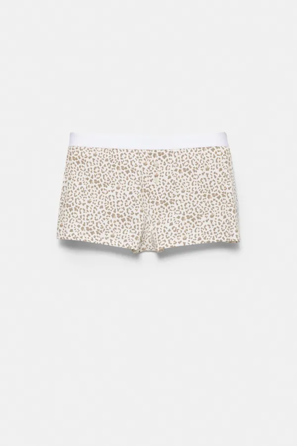 Leopard Print Boxers - Brown
