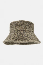 Leopard Print Bucket Hat - Ochre