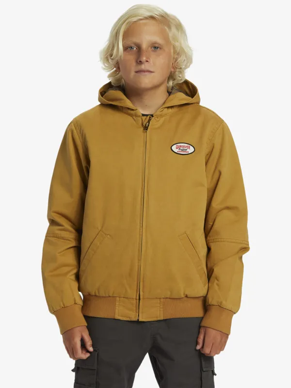 Lets Go To School - Insulated Hooded Jacket for Boys -16yrs