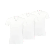 LEVIS Men's T-Shirt, White, L (Pack of 3) LEVIS Men's T-Shirt, White, L (Pack of 3)